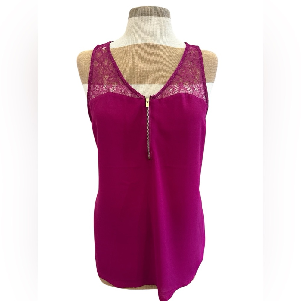 Express pink sleeveless blouse L